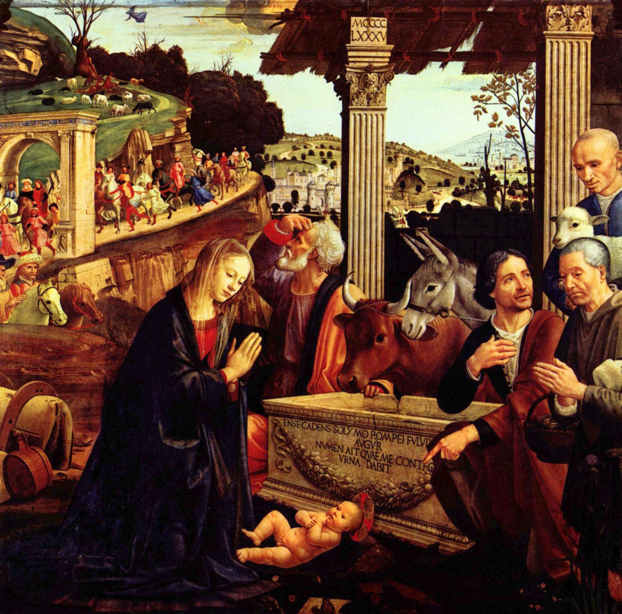 Adoration of the Shepherds by Domenico Ghirlandaio