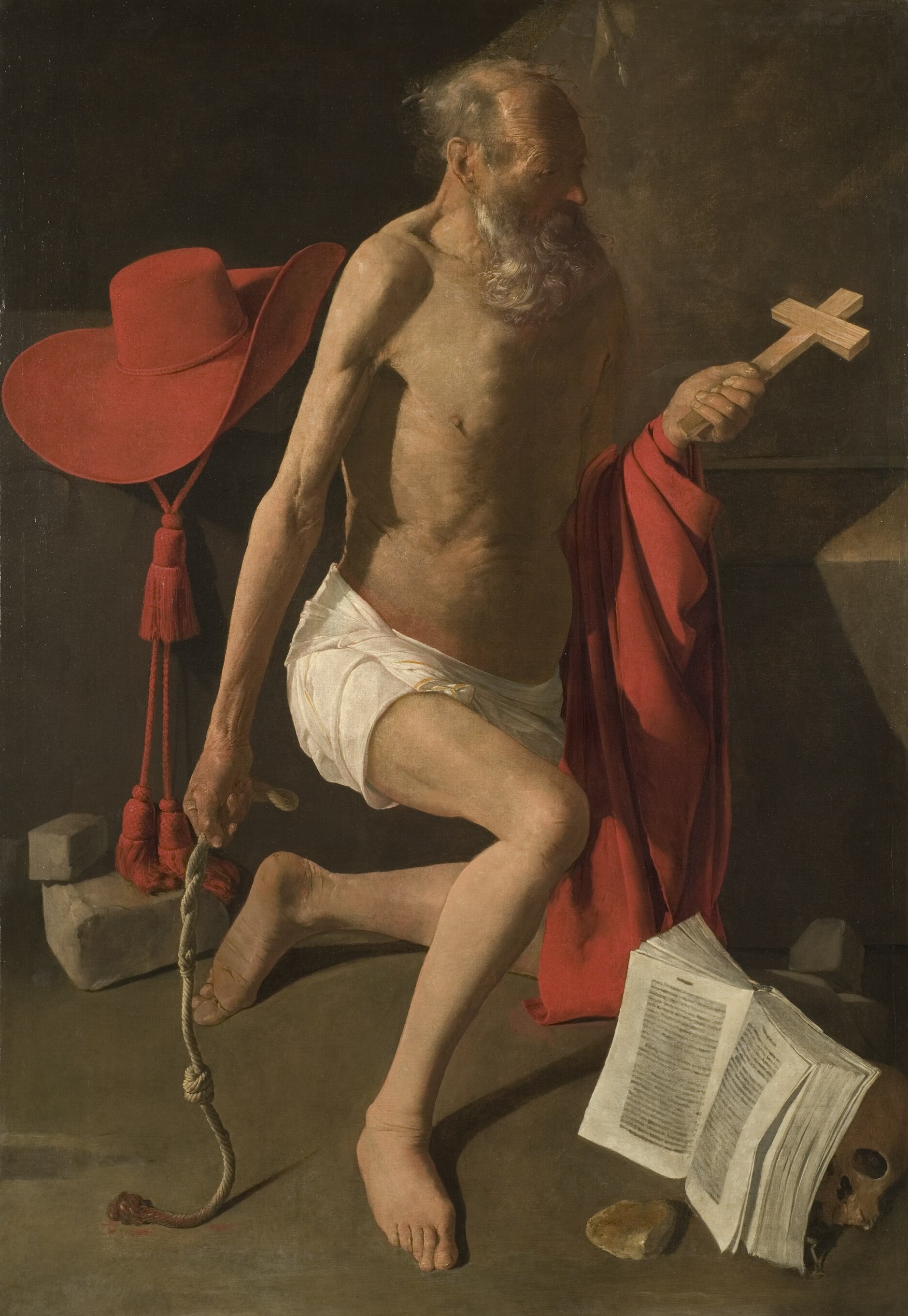 The Penitent Saint Jerome (Stockholm) by Georges de La Tour