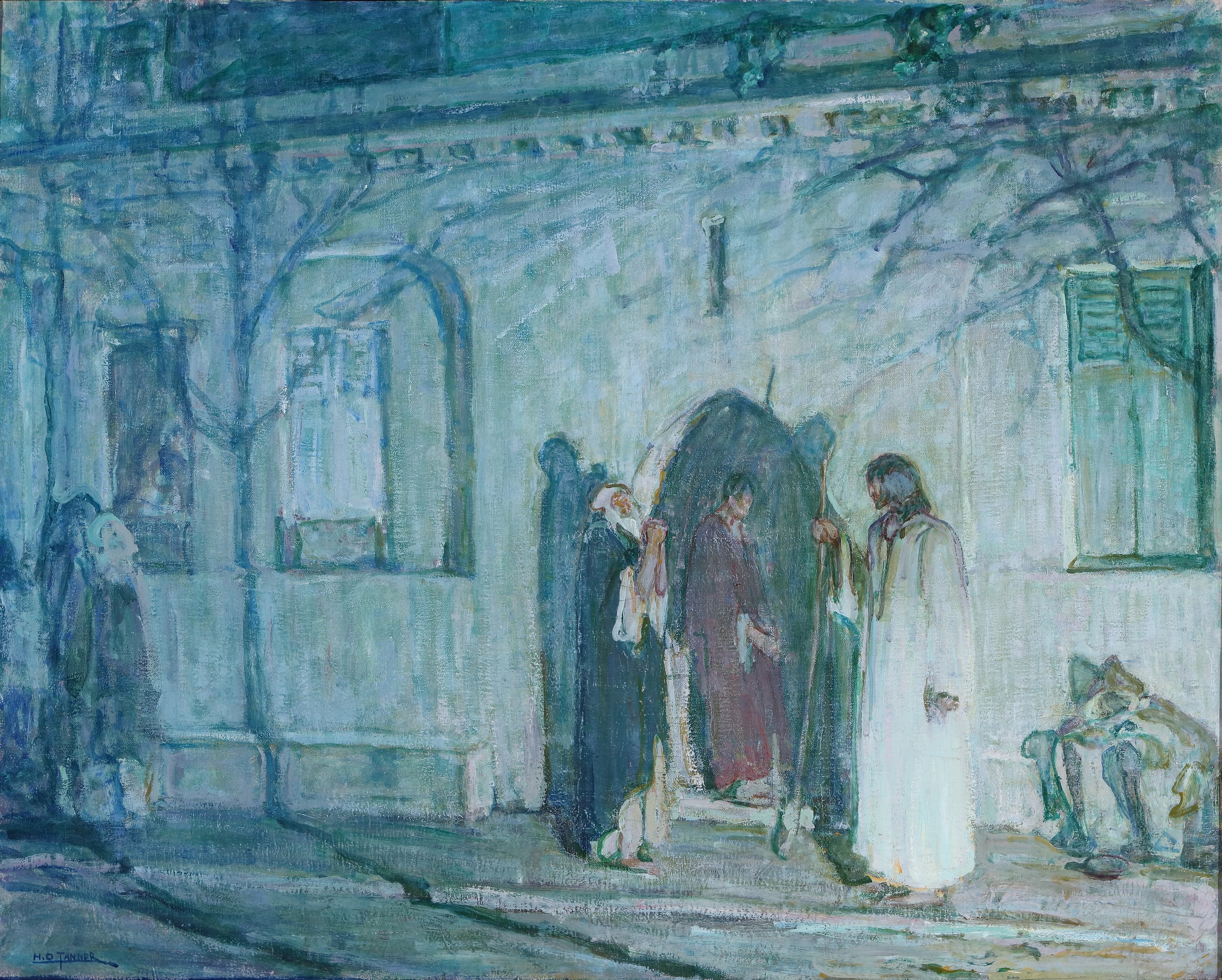 Christ and His Disciples Before the Last Supper by Henry Ossawa Tanner