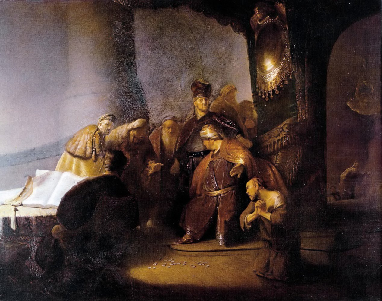 Rembrandt, Judas Repentant, Returning the Pieces of Silver