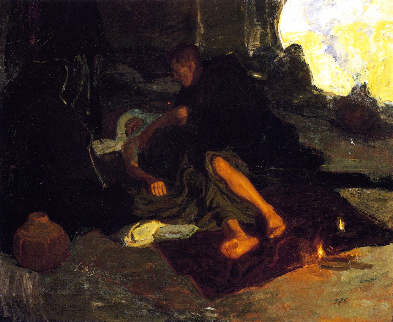 Job and His Three Friends by Henry Ossawa Tanner