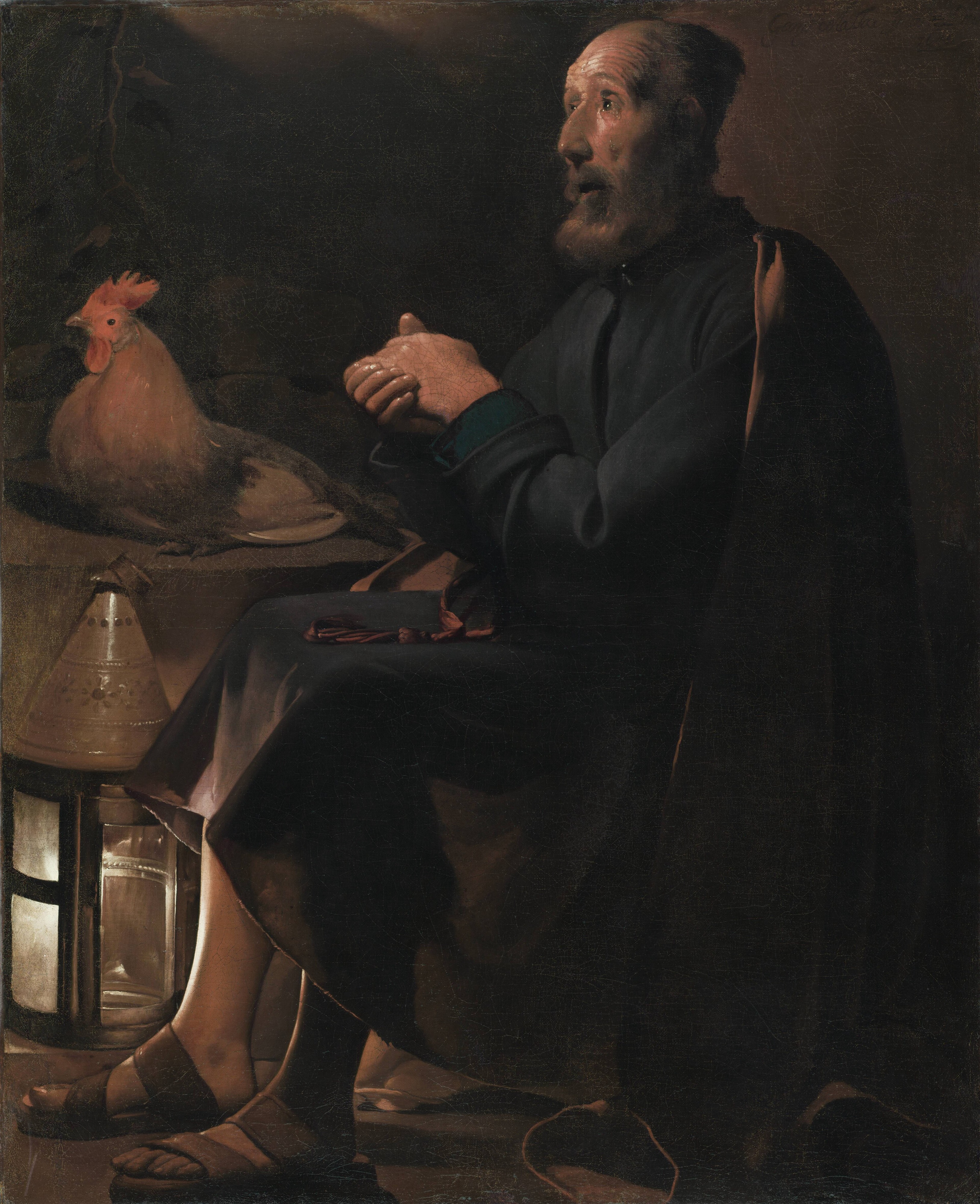 Saint Peter Repentant by Georges de La Tour