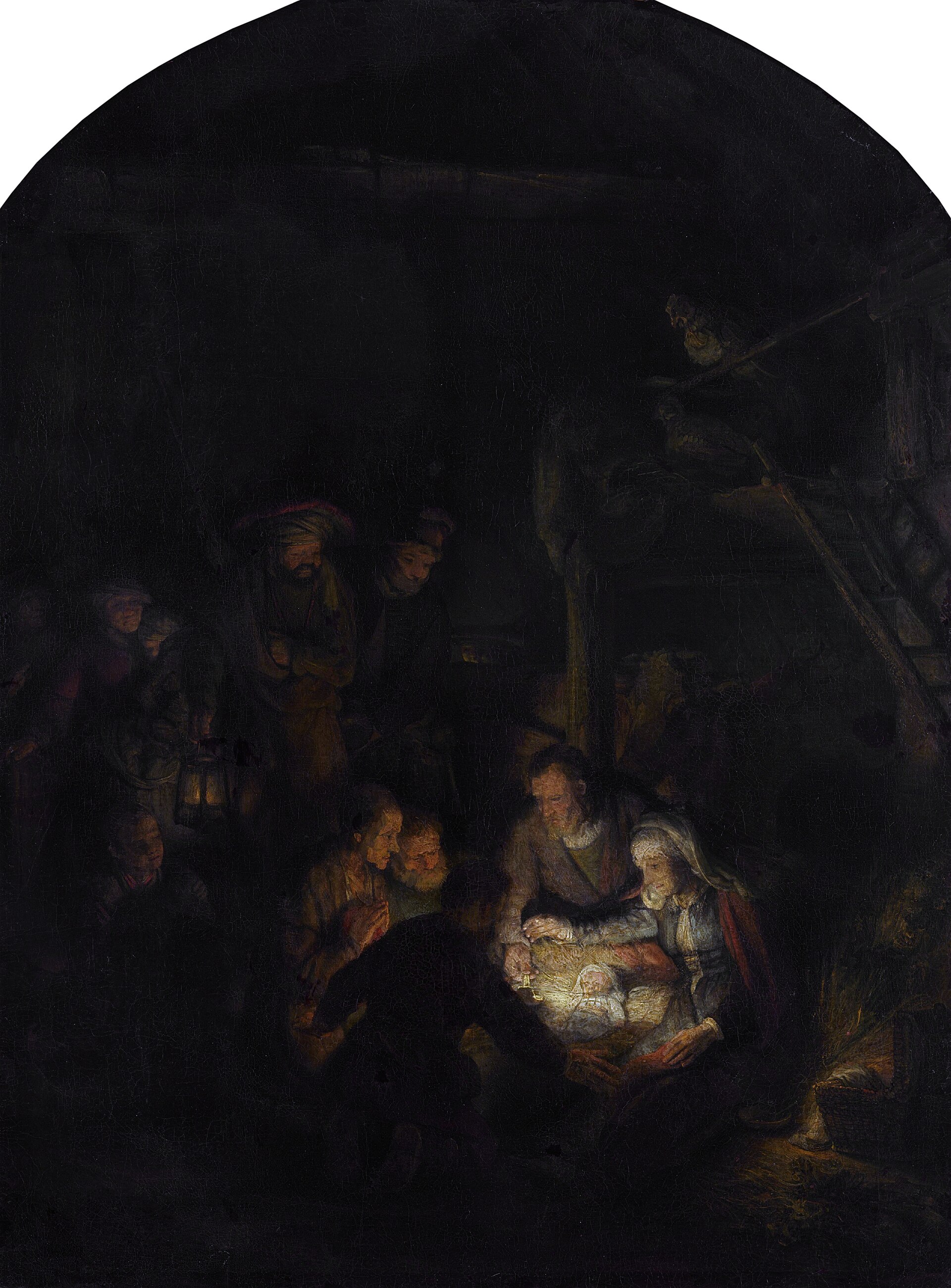 The Adoration of the Shepherds by Rembrandt