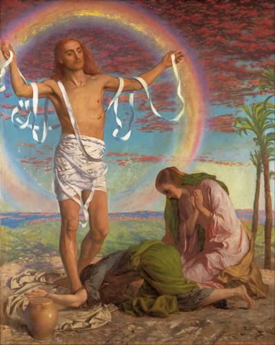 Christ and the Two Marys by William Holman Hunt, 1847 & 1897