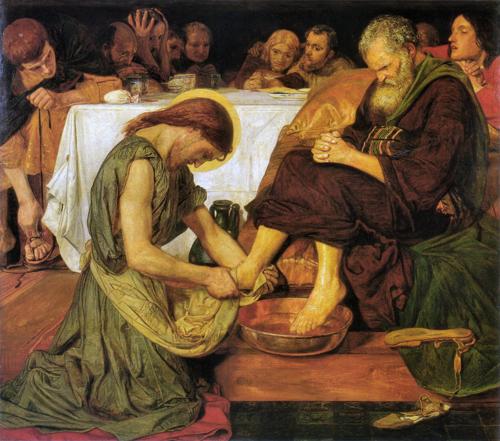Jesus Washing Peter’s Feet by Ford Madox Brown, 1852–1856