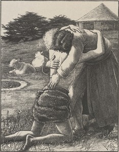 The Prodigal Son by John Everett Millais, 1863 design; 1864 print