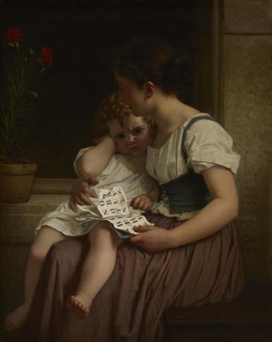 The First Thorns of Knowledge by Hugues Merle, 1864