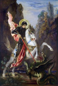 Saint George and the Dragon by Gustave Moreau, 1889–1890