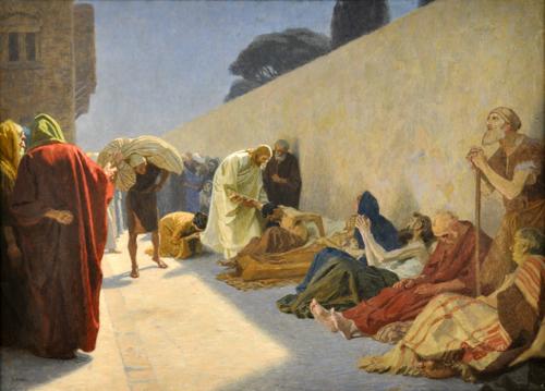 Christus heilt Kranke by Gebhard Fugel, c. 1920