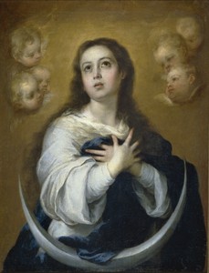 The Immaculate Conception, half length by Bartolomé Esteban Murillo, c. 1665