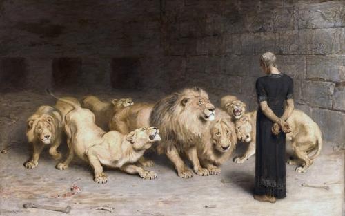 Daniel in the Lions’ Den by Briton Rivière, 1872
