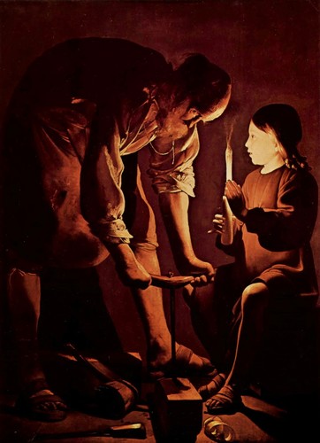 Saint Joseph the Carpenter by Georges de La Tour, c. 1642–44