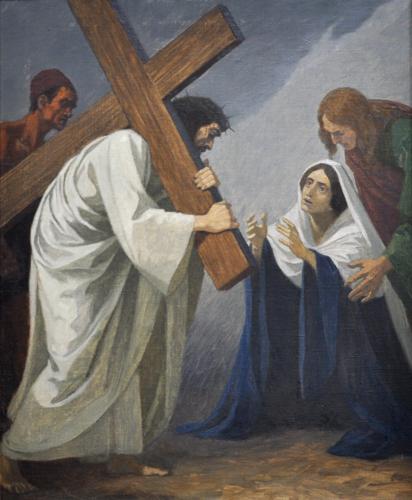 Jesus Meets His Mother by Gebhard Fugel, 1921–1922