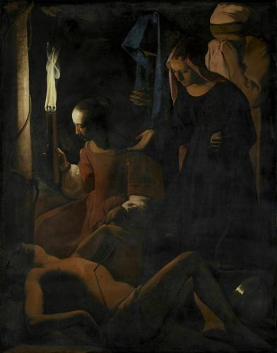 Saint Sébastien soigné par Irène by Georges de La Tour, vers 1649