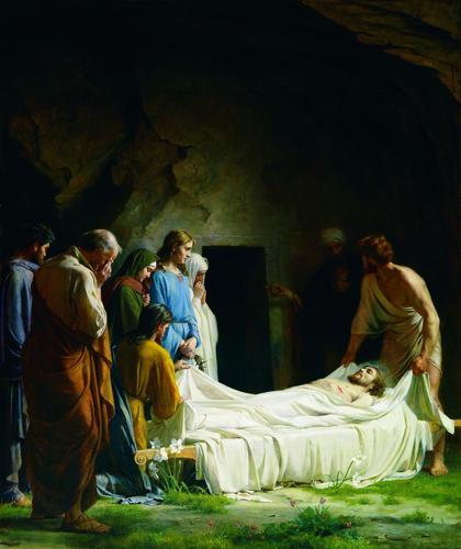 The Entombment by Carl Bloch, 1873