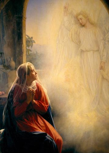 The Annunciation by Carl Bloch, 1865