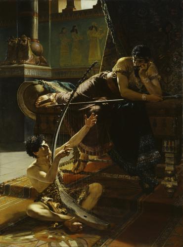 David and Saul by Julius Kronberg, 1885