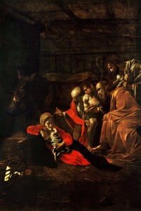The Adoration of the Shepherds by Caravaggio, 1608–1609