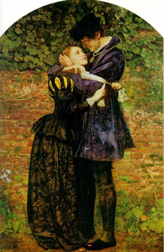 A Huguenot, on St. Bartholomew's Day by John Everett Millais, 1852