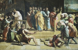 The Death of Ananias by Raphael, c. 1515–1516
