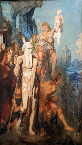 Moses Putting Off His Sandals by Gustave Moreau, 1854