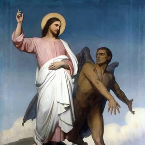 The Temptation of Christ (detail) by Ary Scheffer, 1849–1858