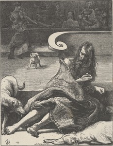 The Rich Man and Lazarus by John Everett Millais, 1864