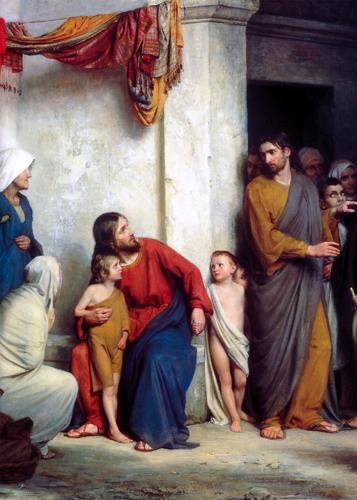 Let the Little Children Come unto Jesus by Carl Bloch, c. 1870