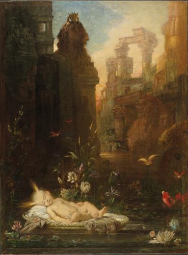 The Infant Moses on the Nile by Gustave Moreau, c. 1876–1878
