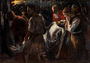 The Entombment of Christ by Fritz von Uhde, c. 1900