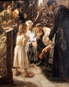 The Twelve-Year-Old Jesus in the Temple by Max Liebermann, 1879