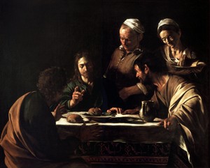 Supper at Emmaus by Caravaggio, 1605–06