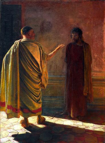 “What Is Truth?” Christ and Pilate by Nikolai Ge, 1890