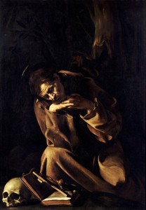 Saint Francis in Meditation by Caravaggio, c. 1603–06