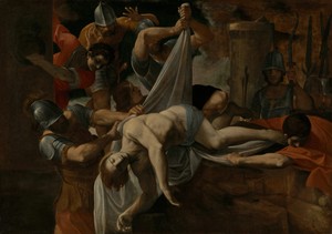Saint Sebastian Thrown into the Cloaca Maxima by Ludovico Carracci, 1612