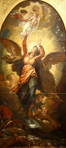 The Woman Clothed with the Sun Fleeth from the Persecution of the Dragon by Benjamin West, c. 1797