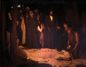The Resurrection of Lazarus by Henry Ossawa Tanner, 1896