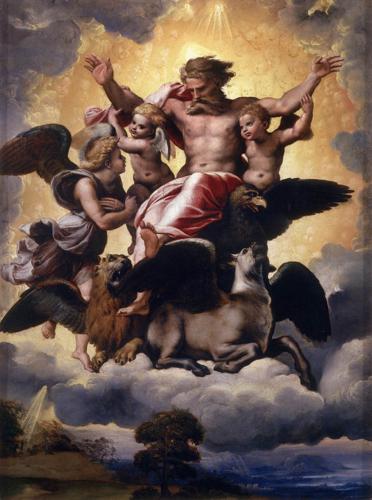 The Vision of Ezekiel by Raphael, c. 1518