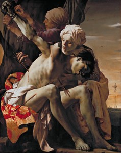 St. Sebastian Tended by Irene by Hendrick ter Brugghen, 1625