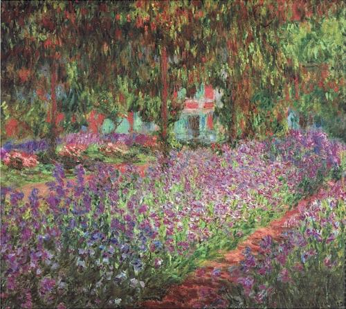 The Artist’s Garden at Giverny by Claude Monet, 1900
