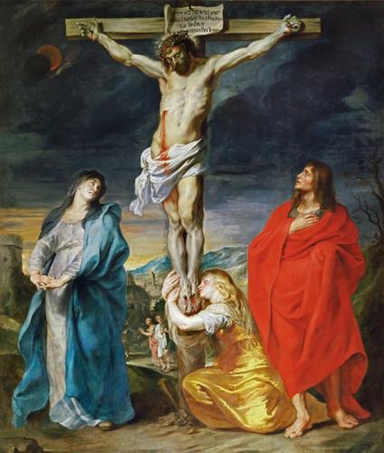 Crucifixion with the Virgin Mary, Saint John and Mary Magdalene by Anthony van Dyck, 1617–1619