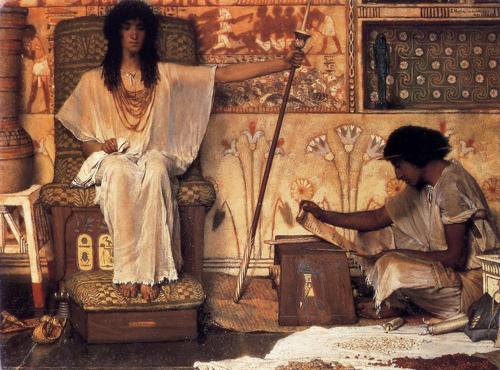 Joseph, Overseer of Pharaoh’s Granaries by Lawrence Alma-Tadema, 1874