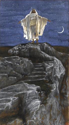 Jesus Goes Up Alone onto a Mountain to Pray by James Tissot, 1886–1894