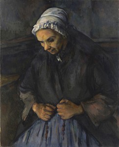 An Old Woman with a Rosary by Paul Cézanne, c. 1895–1896