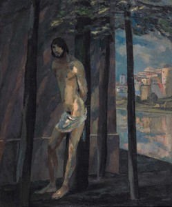 Sebastian an der Mauer by Albert Weisgerber, 1911