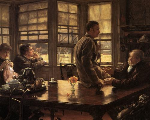 The Prodigal Son in Modern Life: The Departure by James Tissot, c. 1880