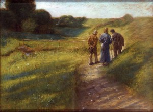 The Road to Emmaus by Fritz von Uhde, 1891