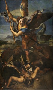 St. Michael Vanquishing Satan by Raphael, 1518