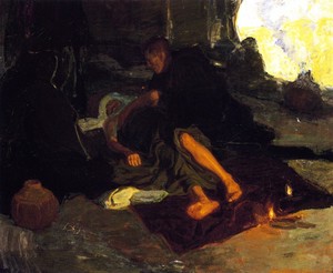 Job and His Three Friends by Henry Ossawa Tanner, c. 1904