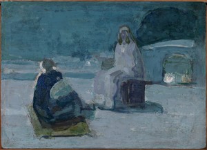 Study for Christ and Nicodemus on a Rooftop by Henry Ossawa Tanner, c. 1923